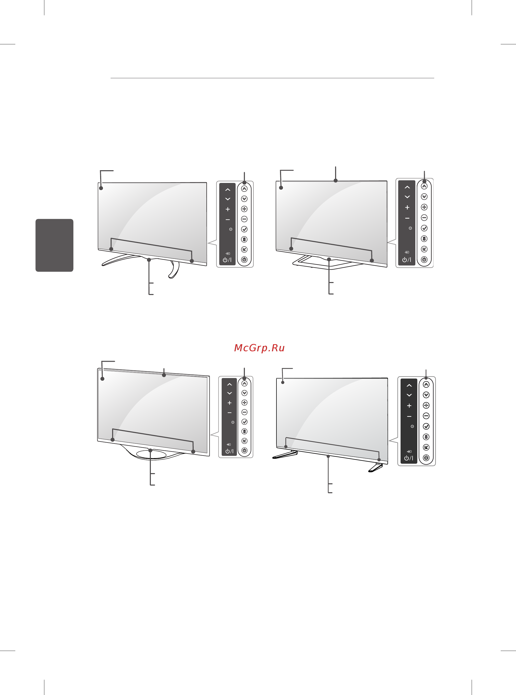 LG 55LA970V [116/176] Бөлшектер мен түймелер