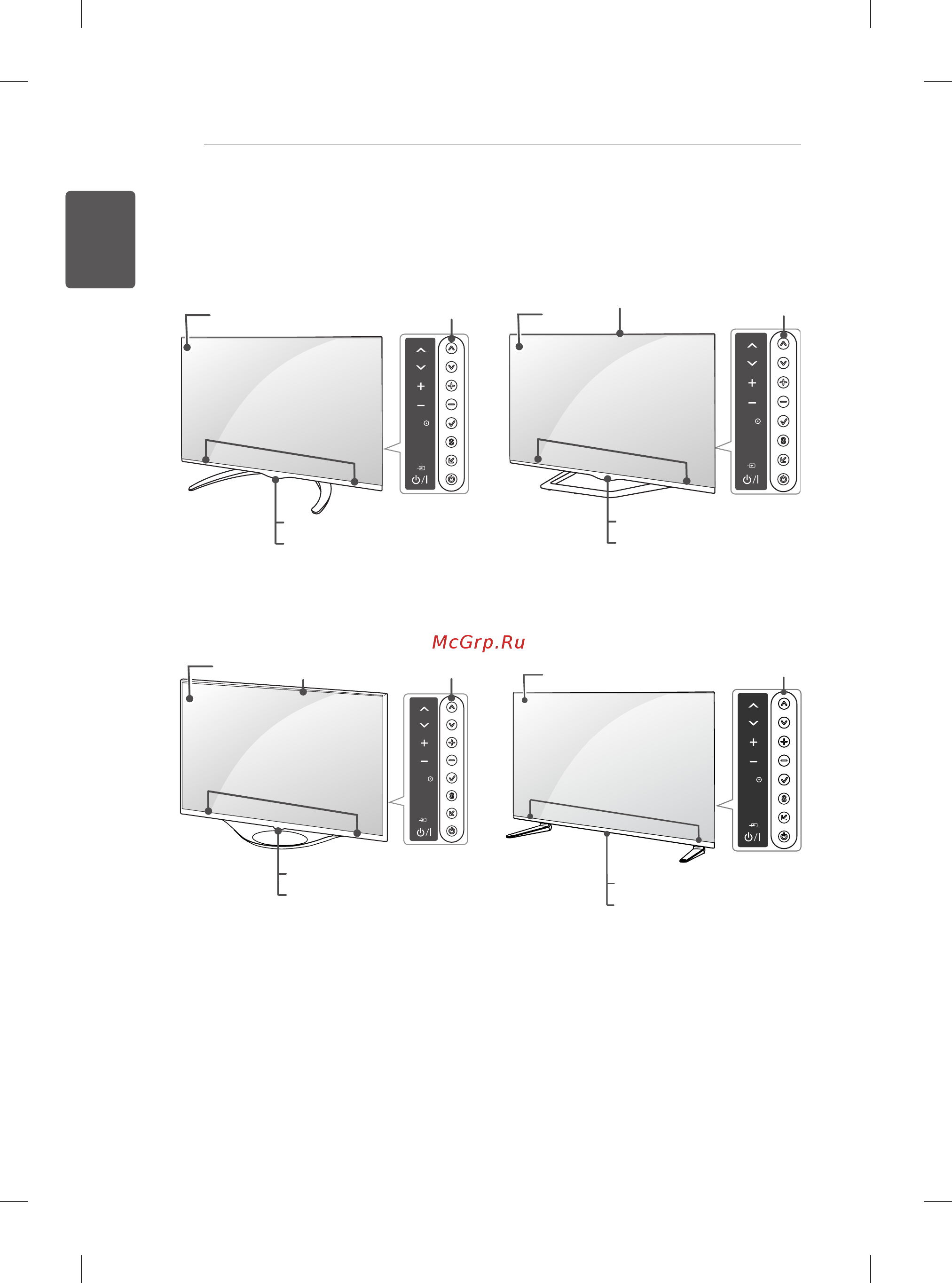 LG 55LA970V [48/176] Parts and buttons
