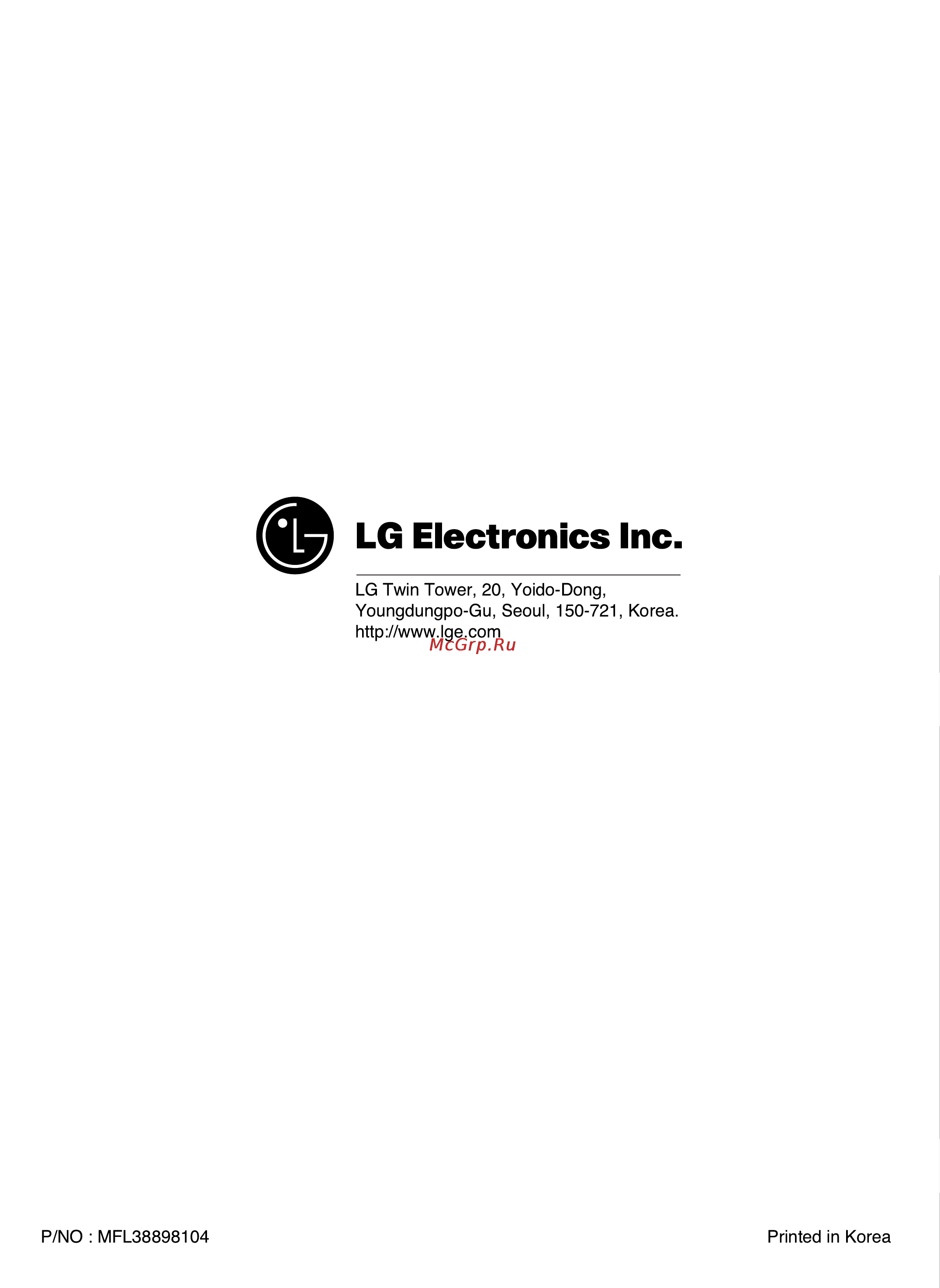 LG GR-P227ZGMT Инструкция по эксплуатации онлайн [30/30] 88184