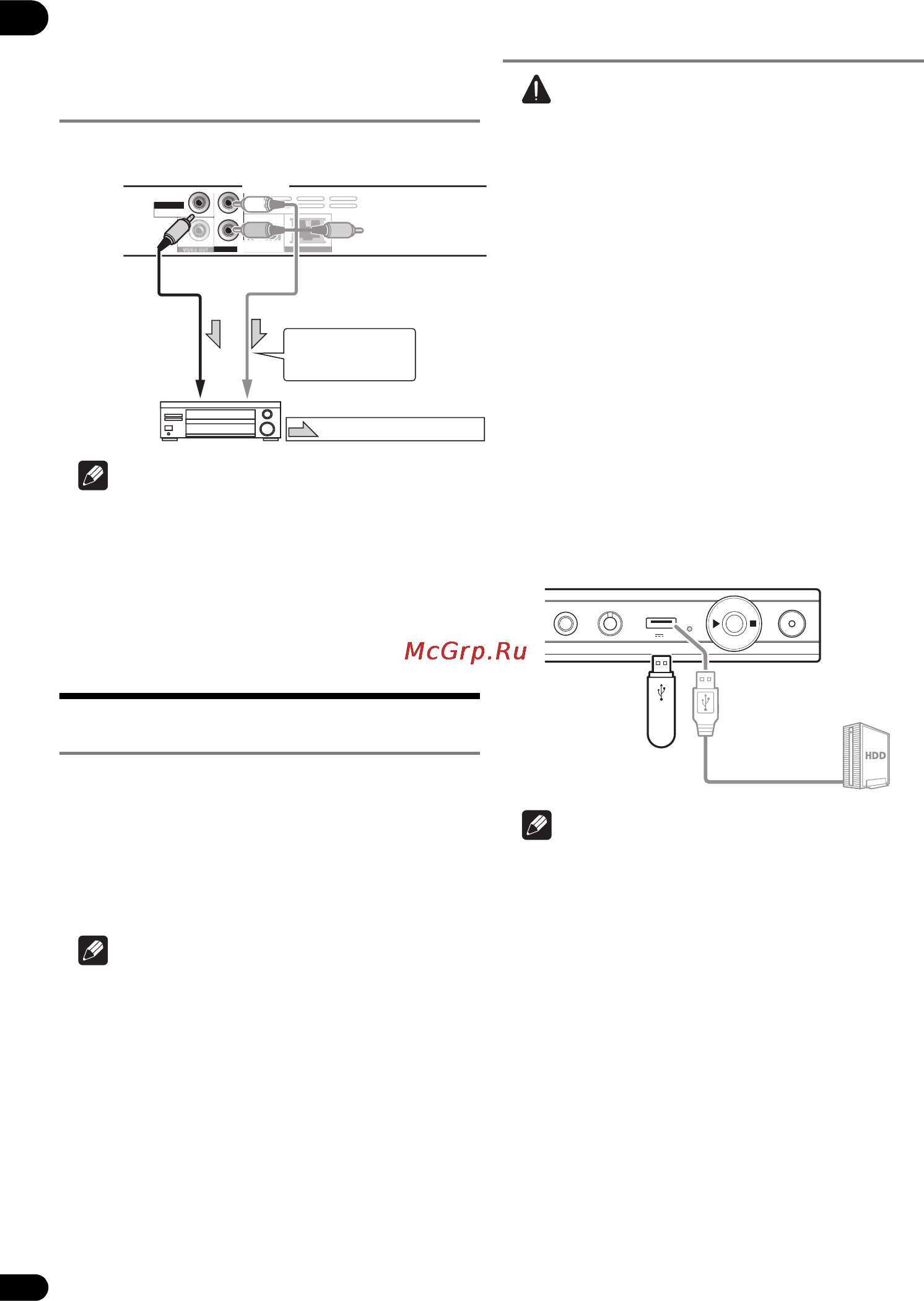 Pioneer BDP-3220K [16/48] Подключение компонентов к порту usb