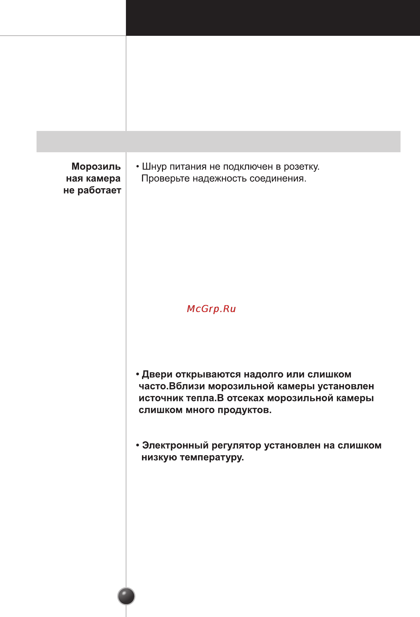 LG GR-204SQA [14/16] Устранение неисправностей