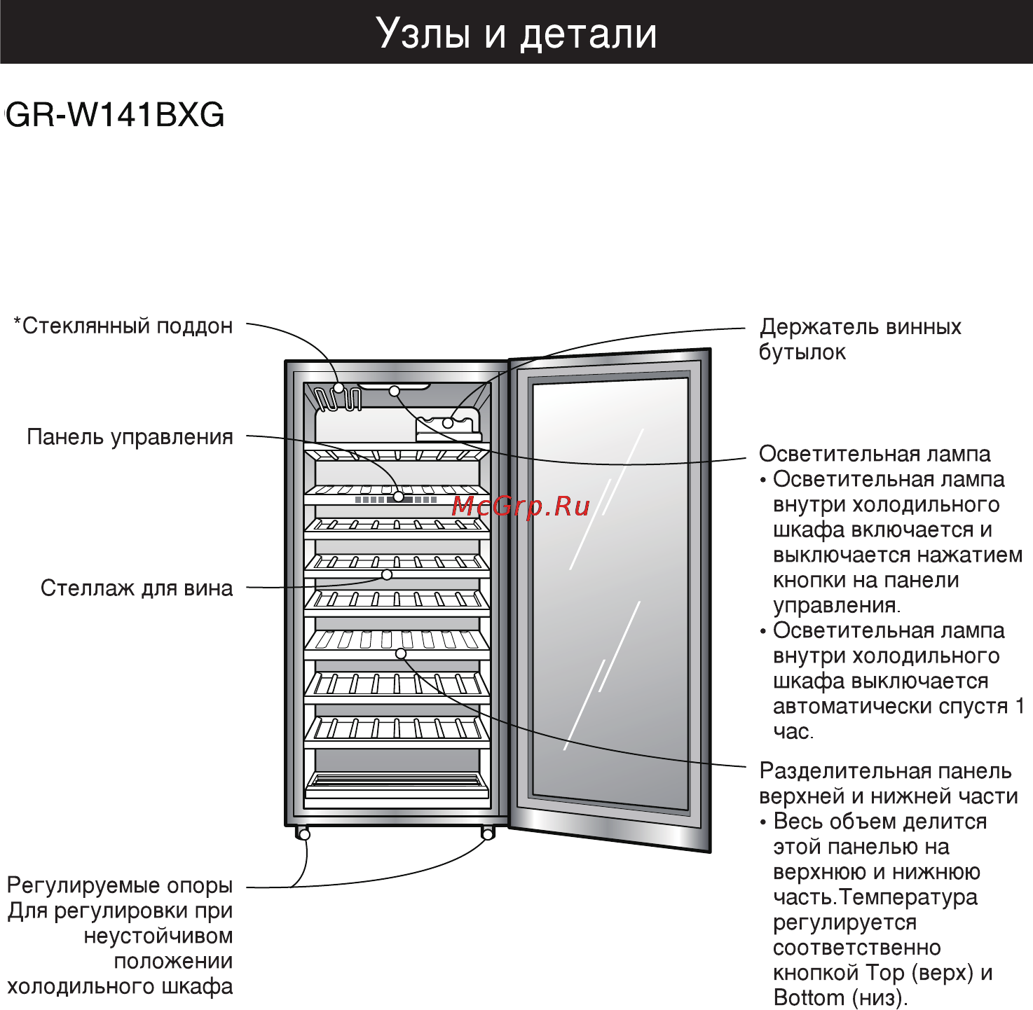 LG GR-W141BXG [32/62] Узлы и детали
