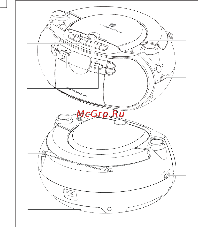 Philips AZ1027 Инструкция по эксплуатации онлайн [2/17] 88254