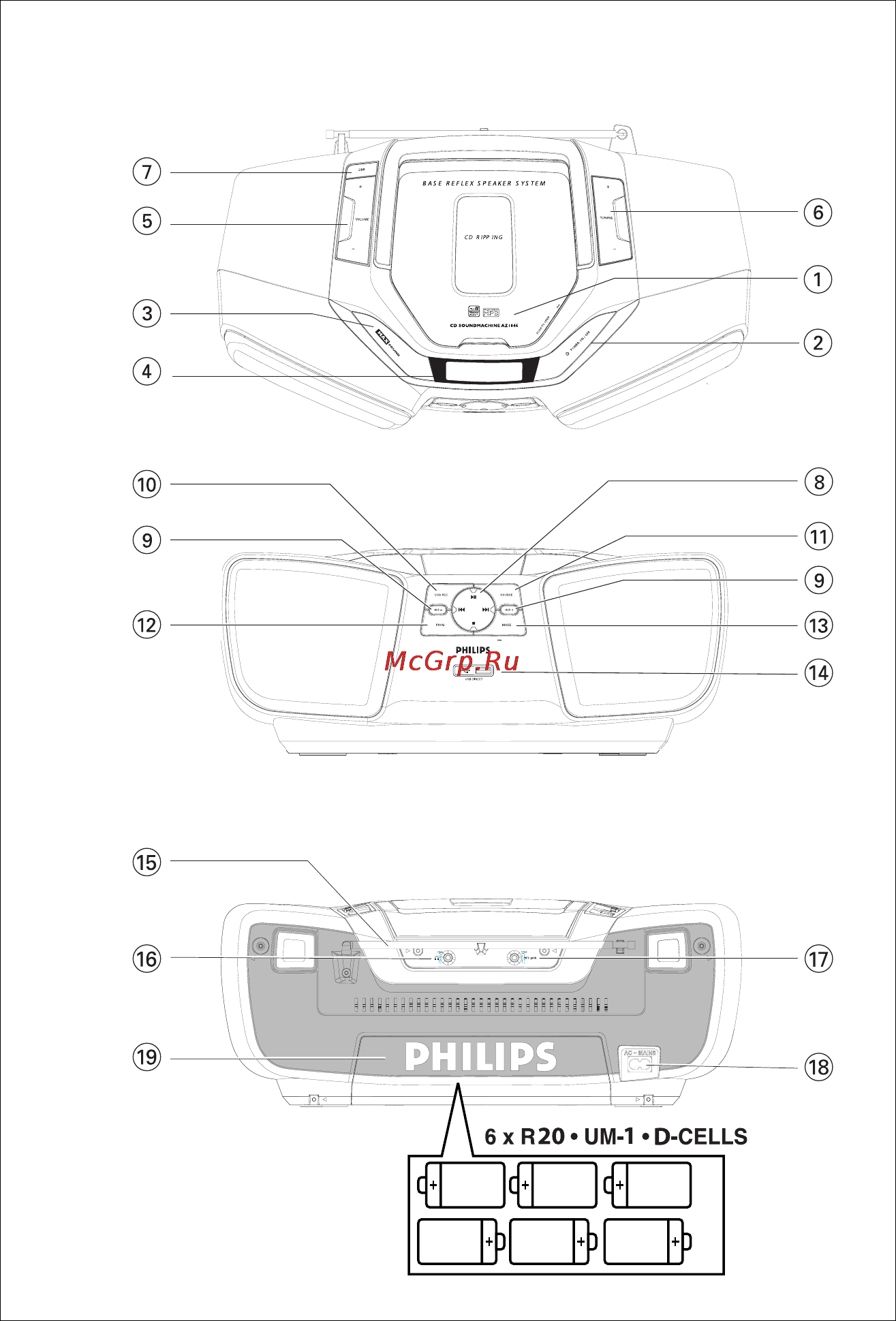 Philips AZ1846 [2/16] Az1846_12_ccr_ru 5 21 08 12 27 page 2