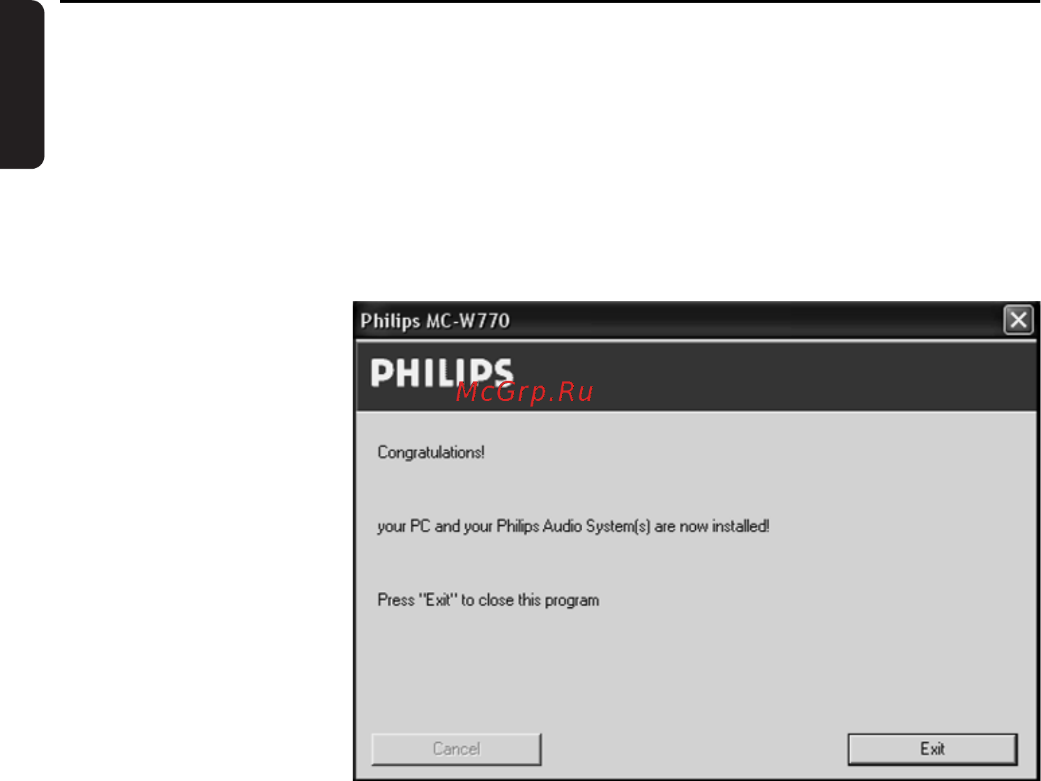 Philips MCW770 [4/60] Обычная установка беспроволочная компьютерная цепь