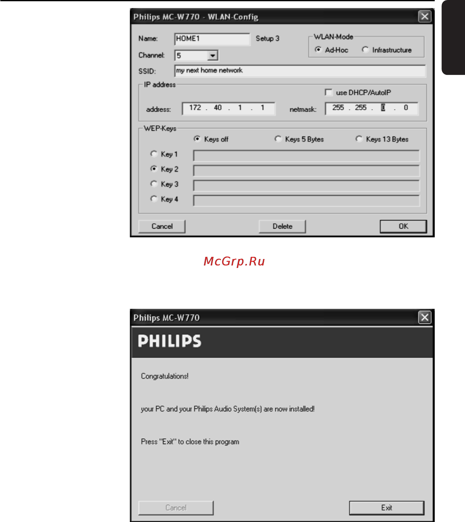 Philips MCW770 [9/60] Обычная установка беспроволочная компьютерная цепь