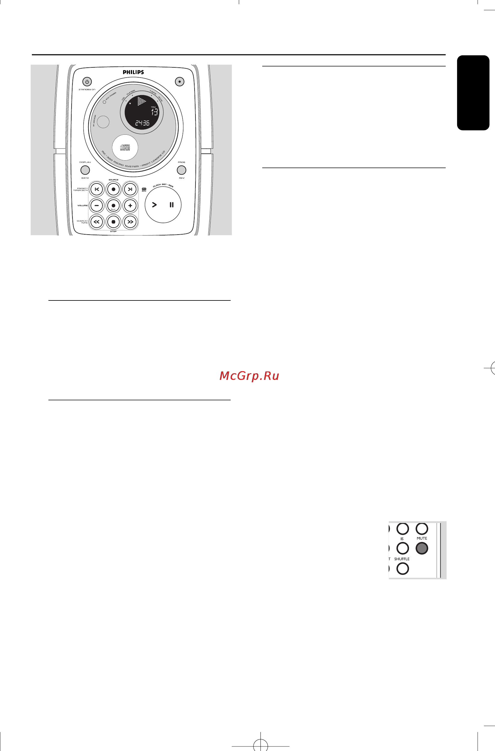 Philips MC-320 [11/23] Русский