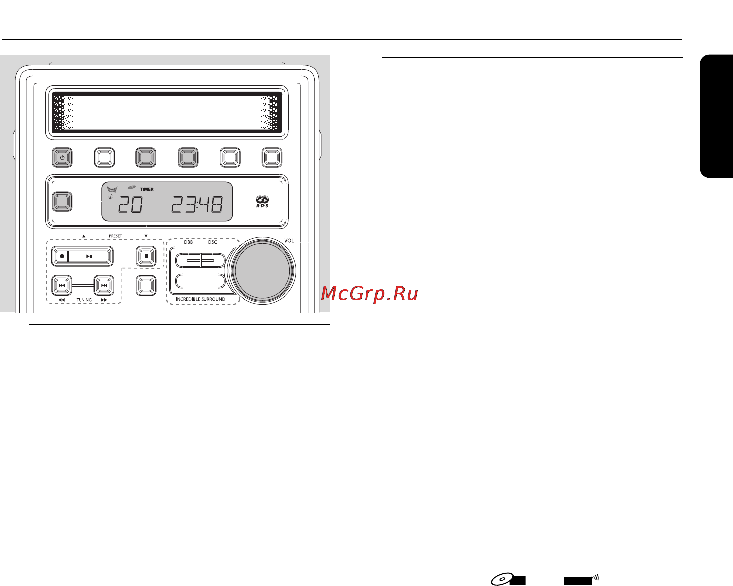 Philips MC-222 [19/24] Часы таимер