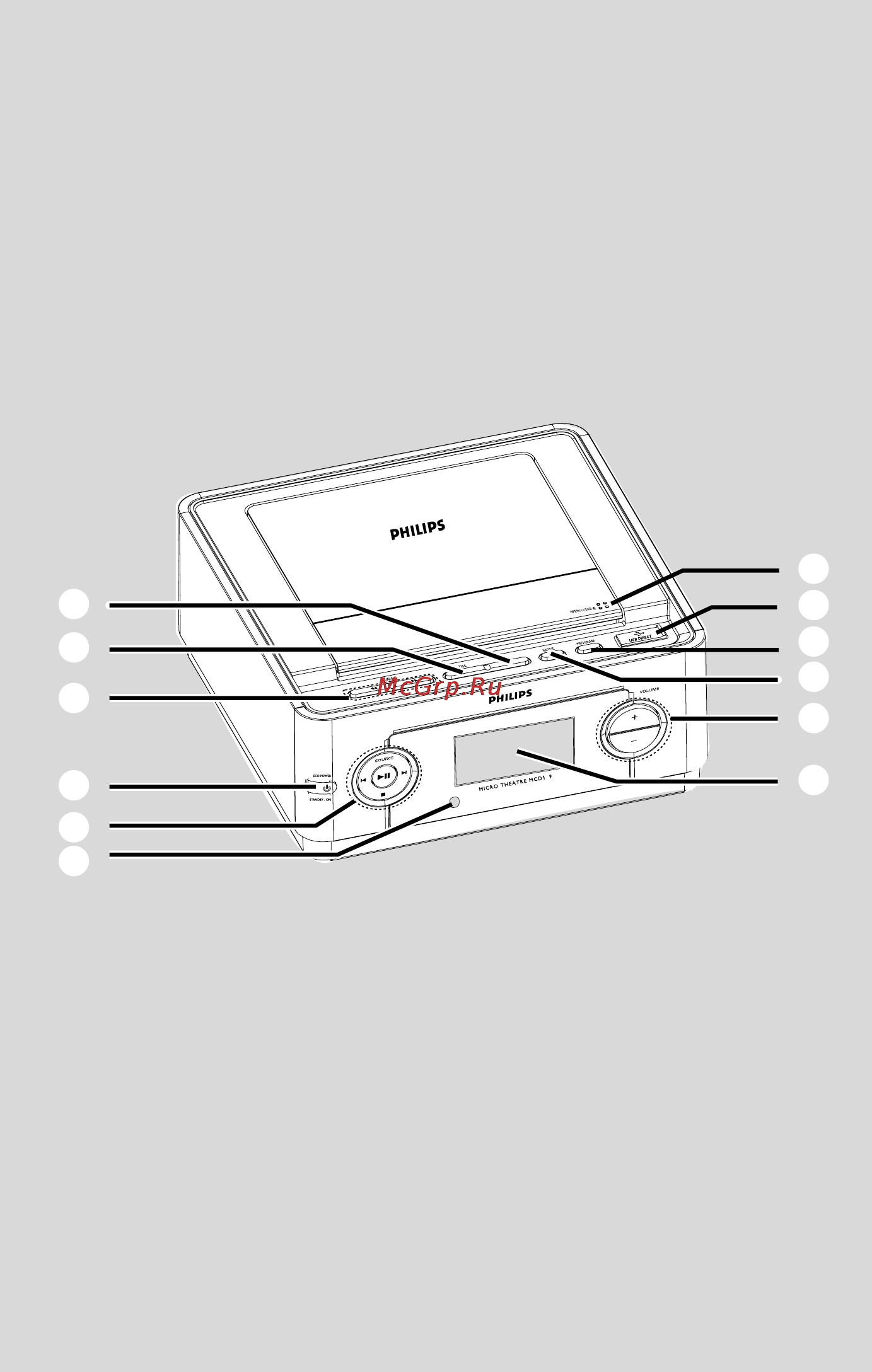 Philips MCD149 Инструкция по эксплуатации онлайн [3/45] 88330