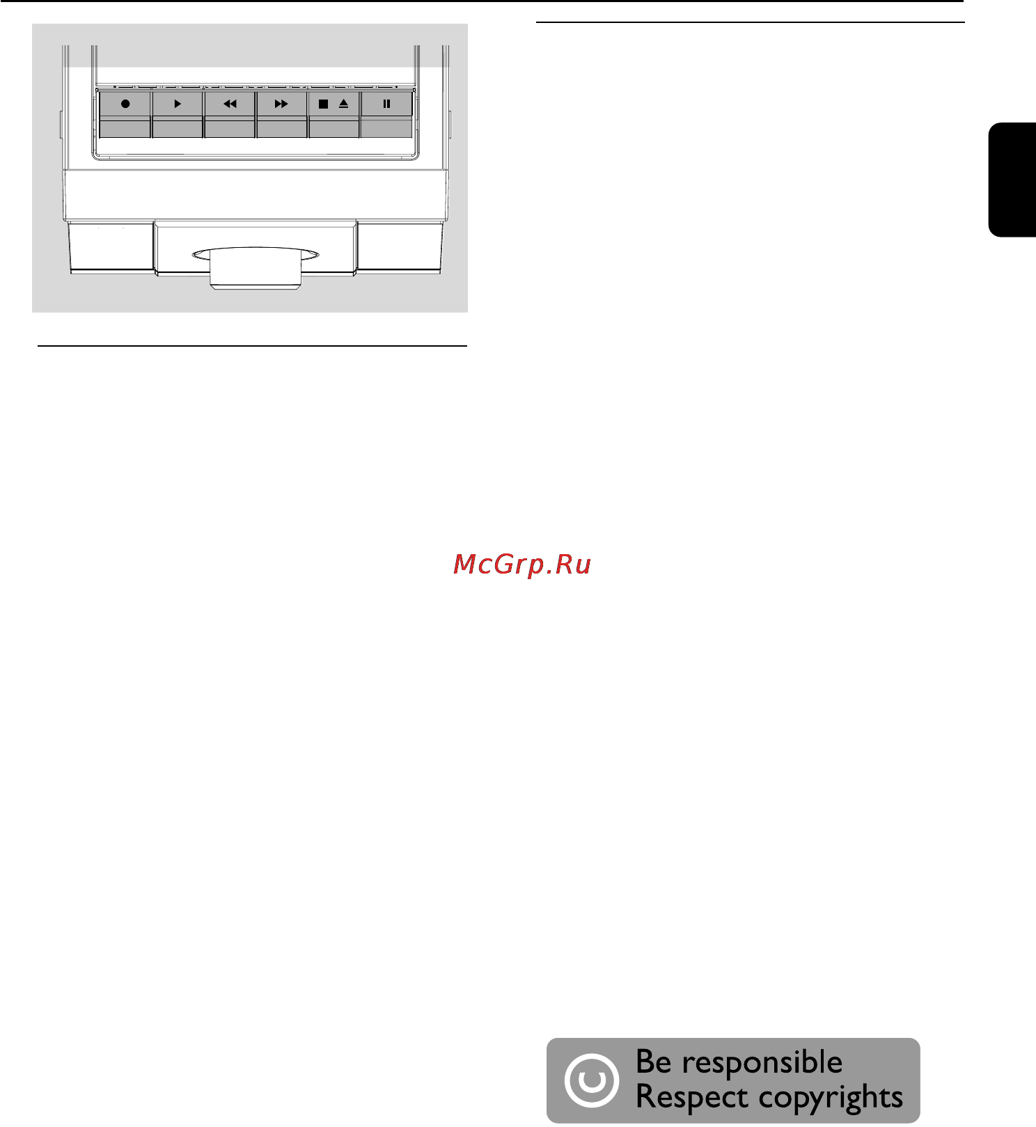 Philips MCD297 [36/45] Работа магнитофона запись