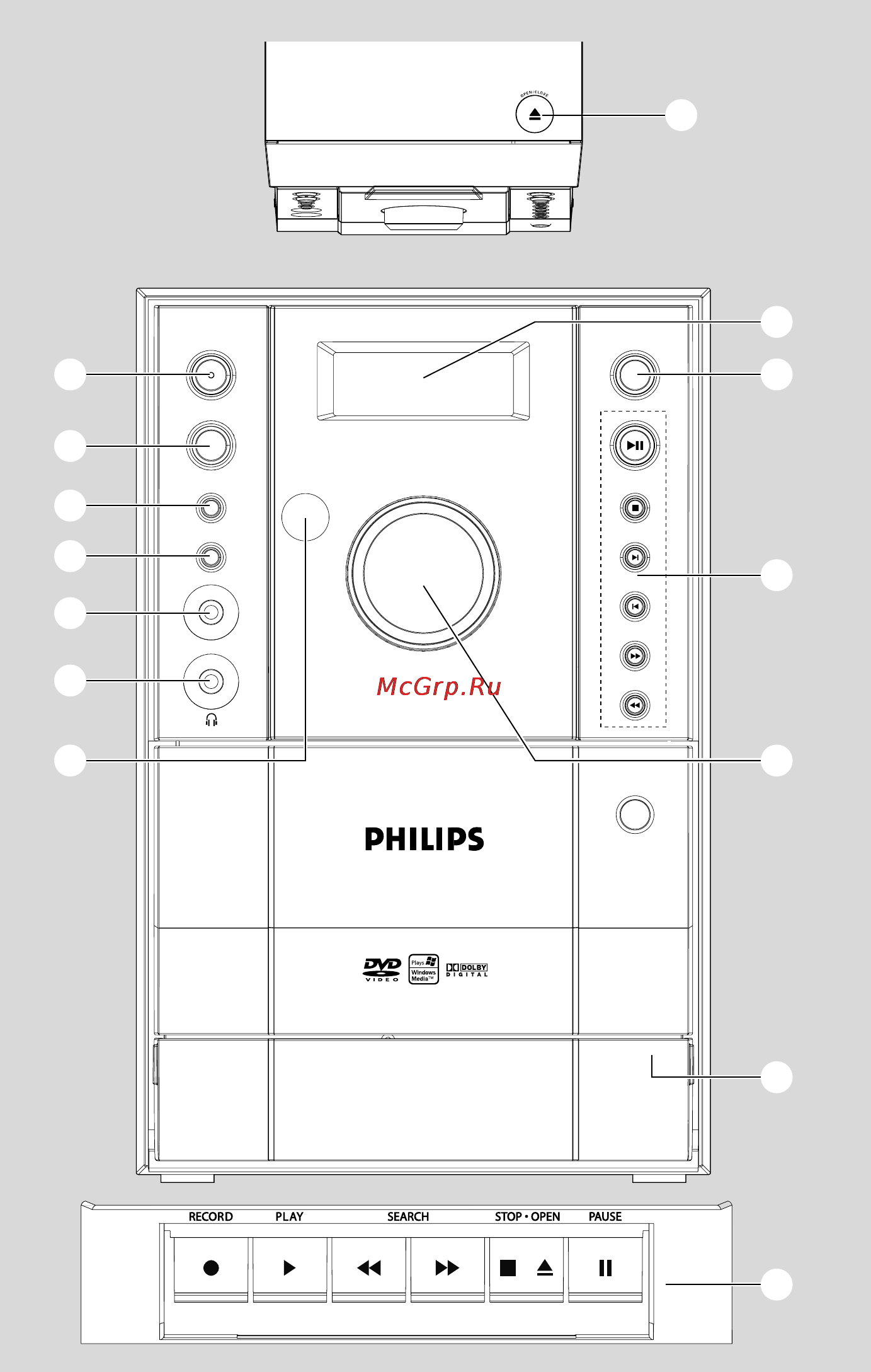 Philips MCD196 Инструкция по эксплуатации онлайн [3/39] 88408