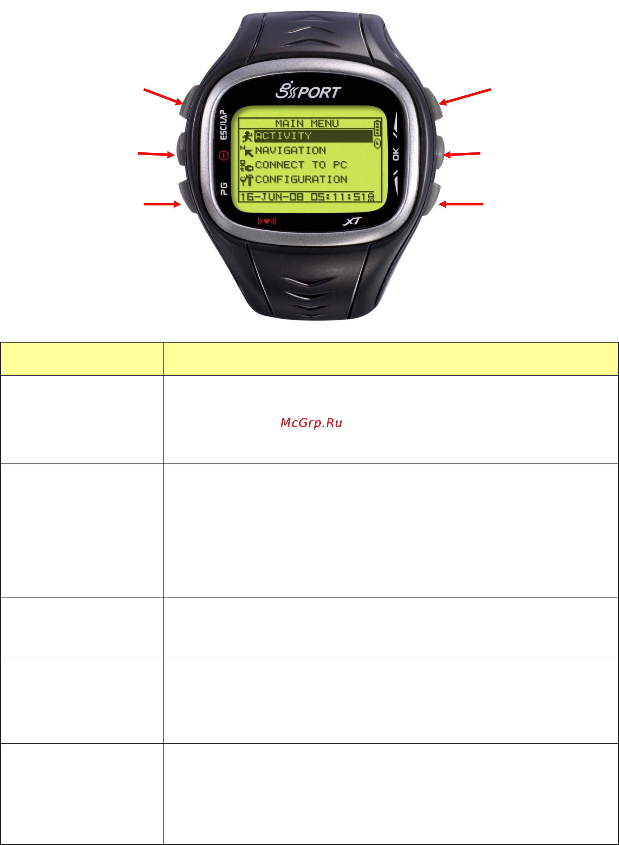 Globalsat GH-625XT [8/44] Вкл выкл подсветка