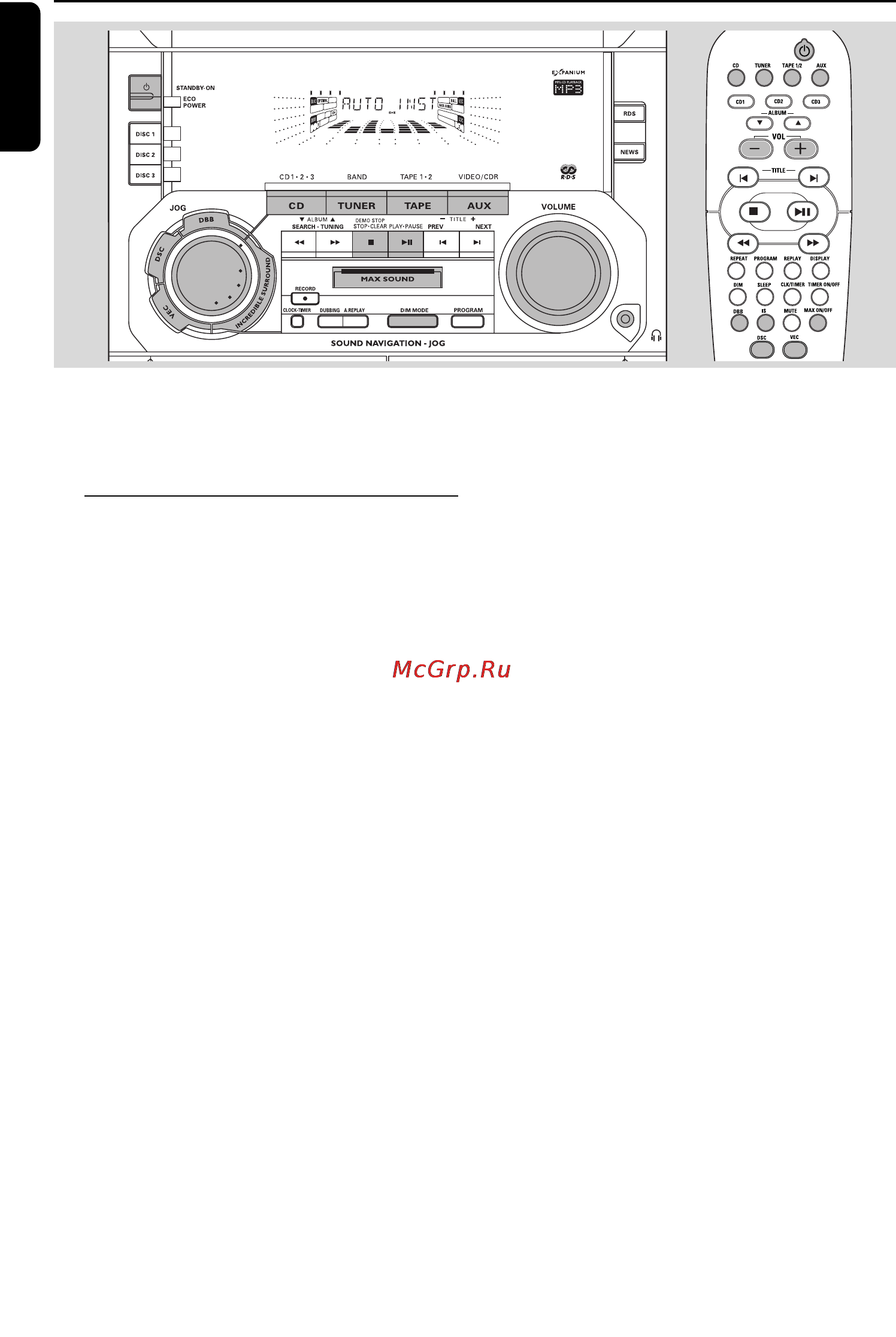 Philips FWM399 [12/32] Основные функции