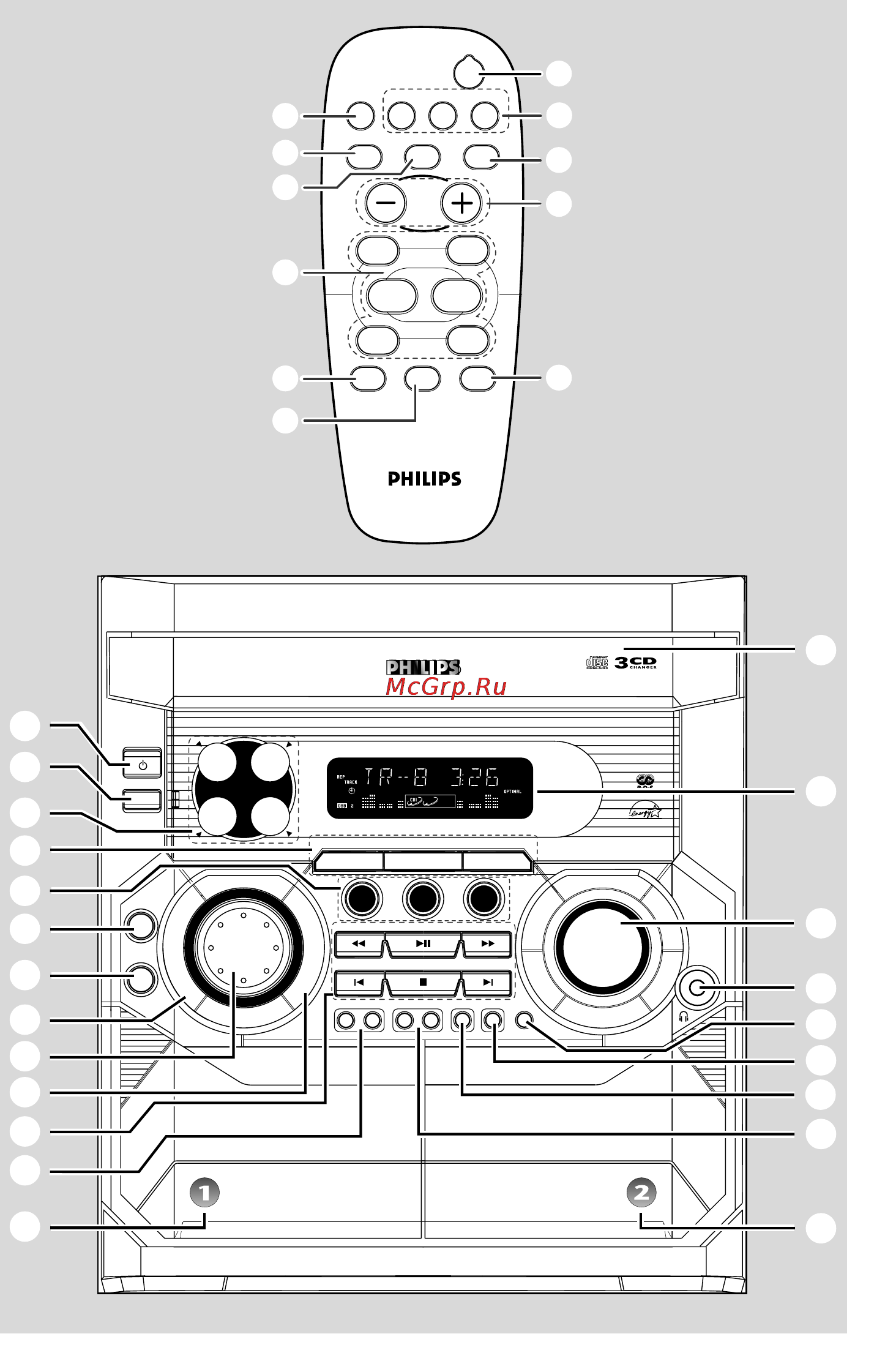 Philips FW-C355 Инструкция по эксплуатации онлайн [3/31] 88516