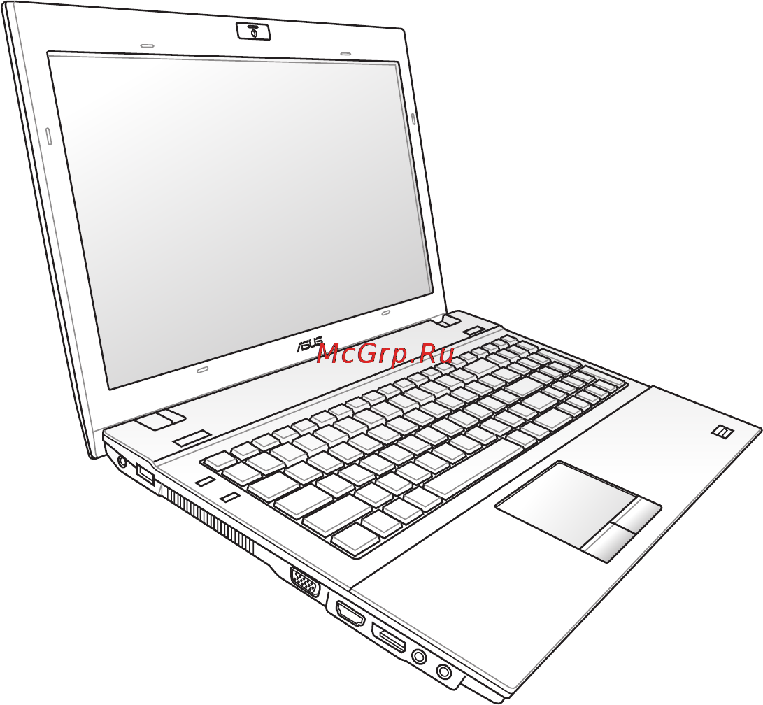 Asus B43V-V0052G Инструкция по эксплуатации онлайн