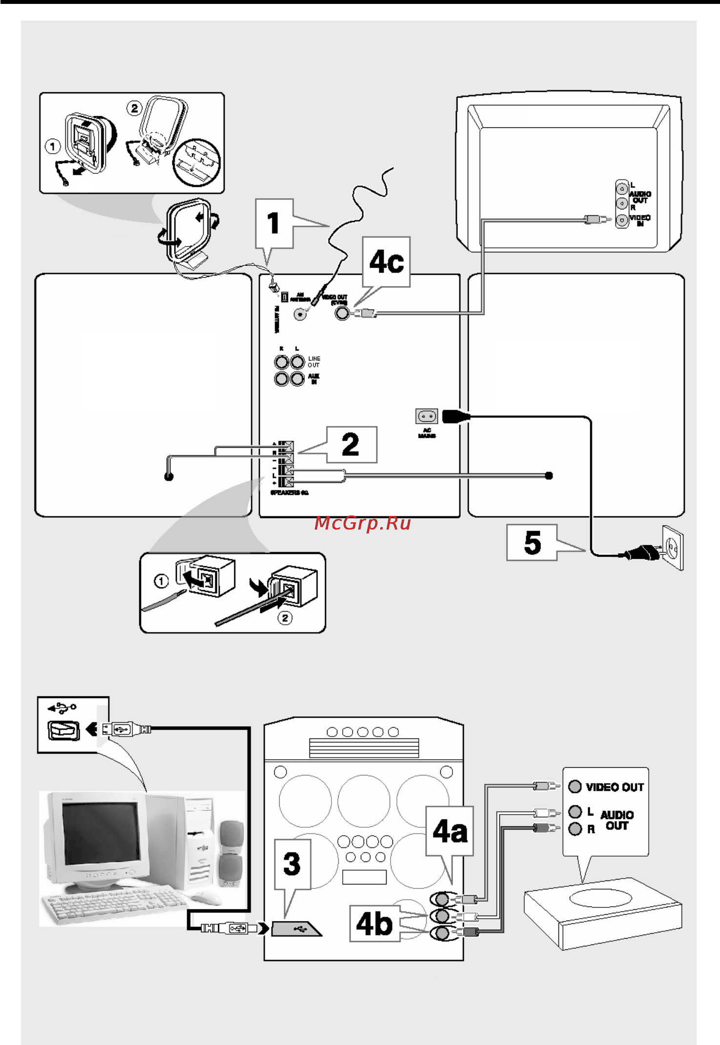 Philips FW M777/22 [7/24] Подключение