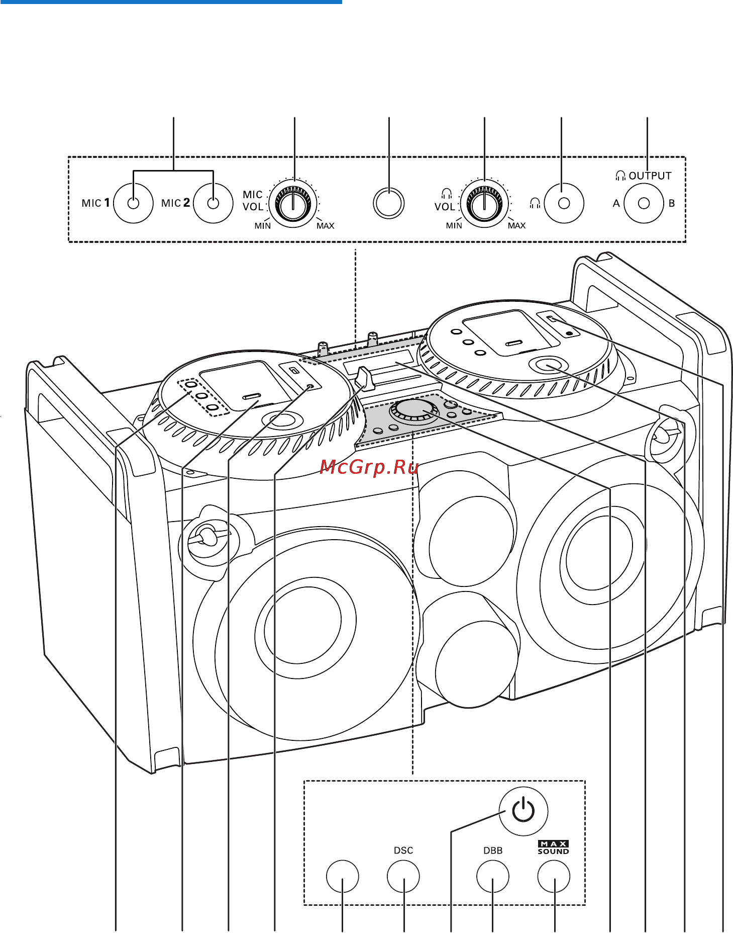 Philips FWP3200D [9/27] Описание основного устройства