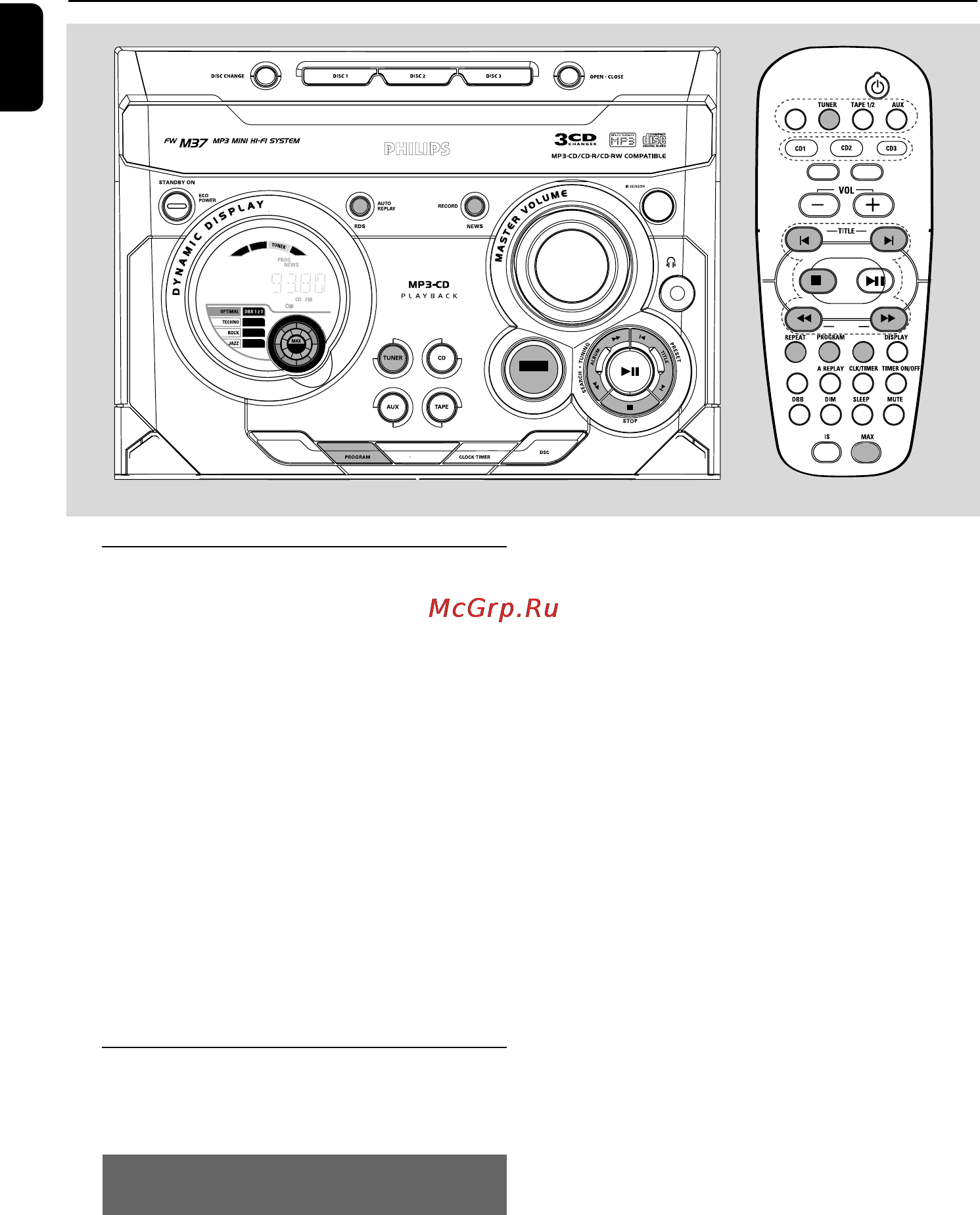 Philips FWM37 [18/29] Прием радио