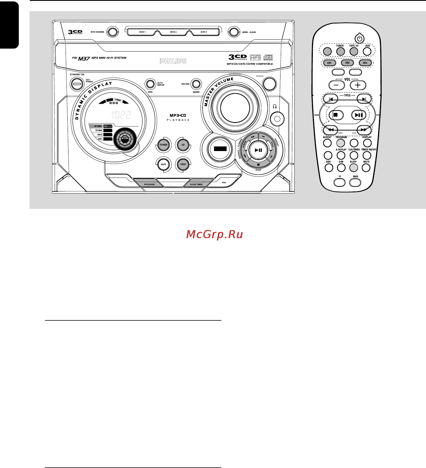 Philips FWM37 [24/29] Часы таймер