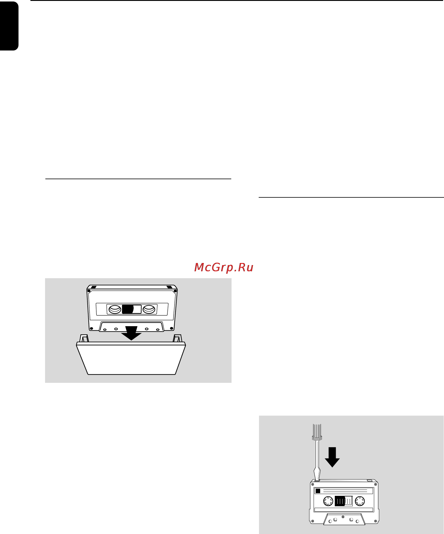 Philips FWM570 [22/27] Работа магнитофона запись