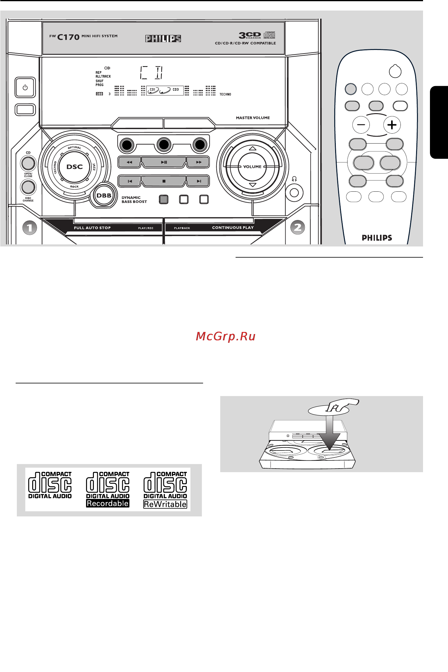 Philips FWC170 [15/30] Работа cd
