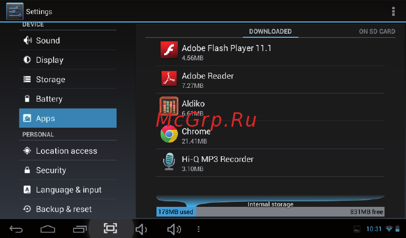 Turbo Pad 701 [17/31] Добавление аккаунтов