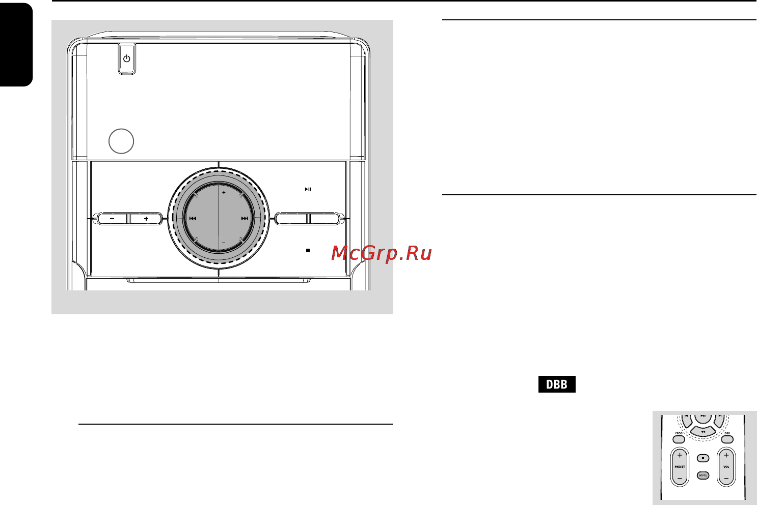Philips DC146 [11/24] Основные функции