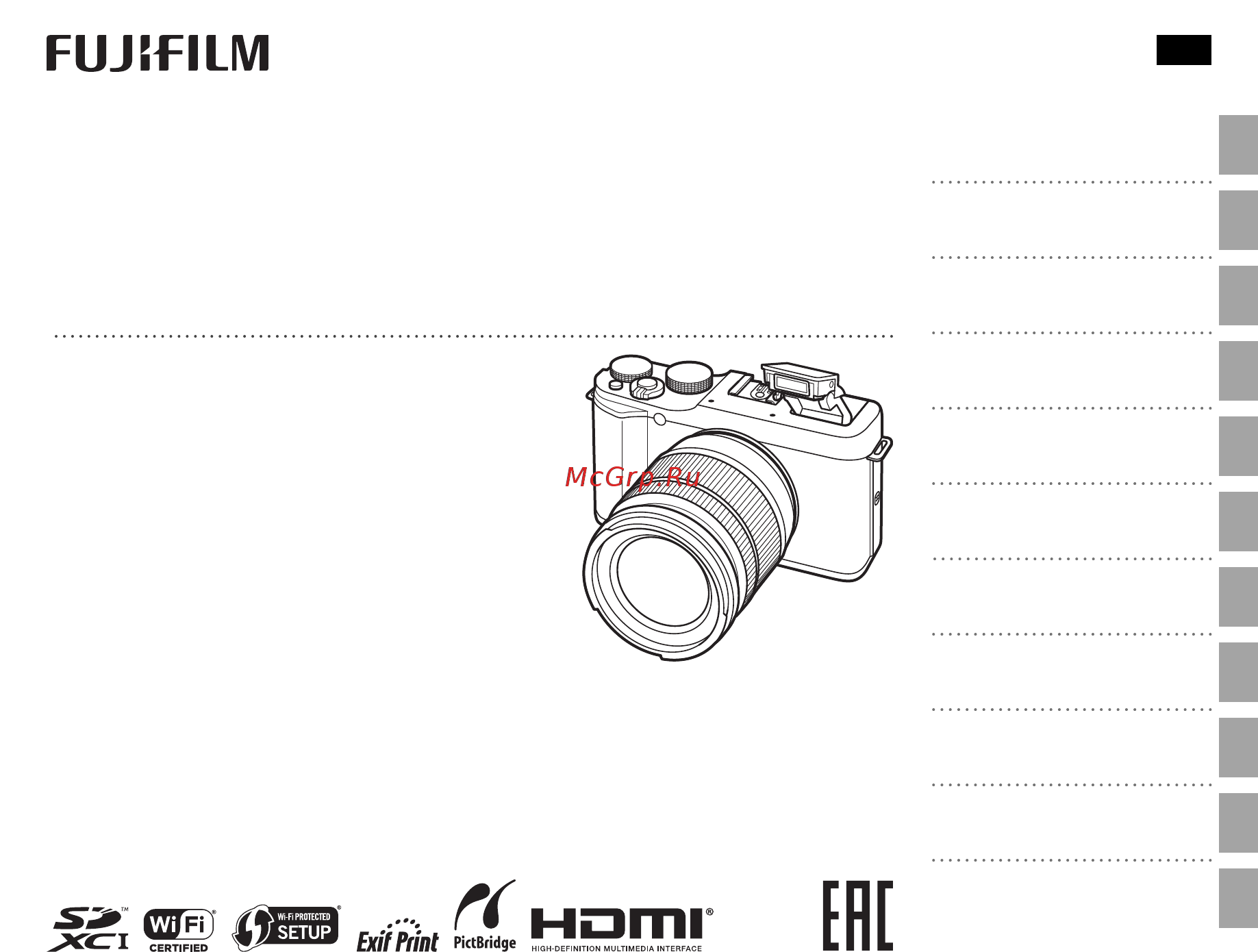 Fujifilm X-M1 Kit Black Инструкция по эксплуатации онлайн