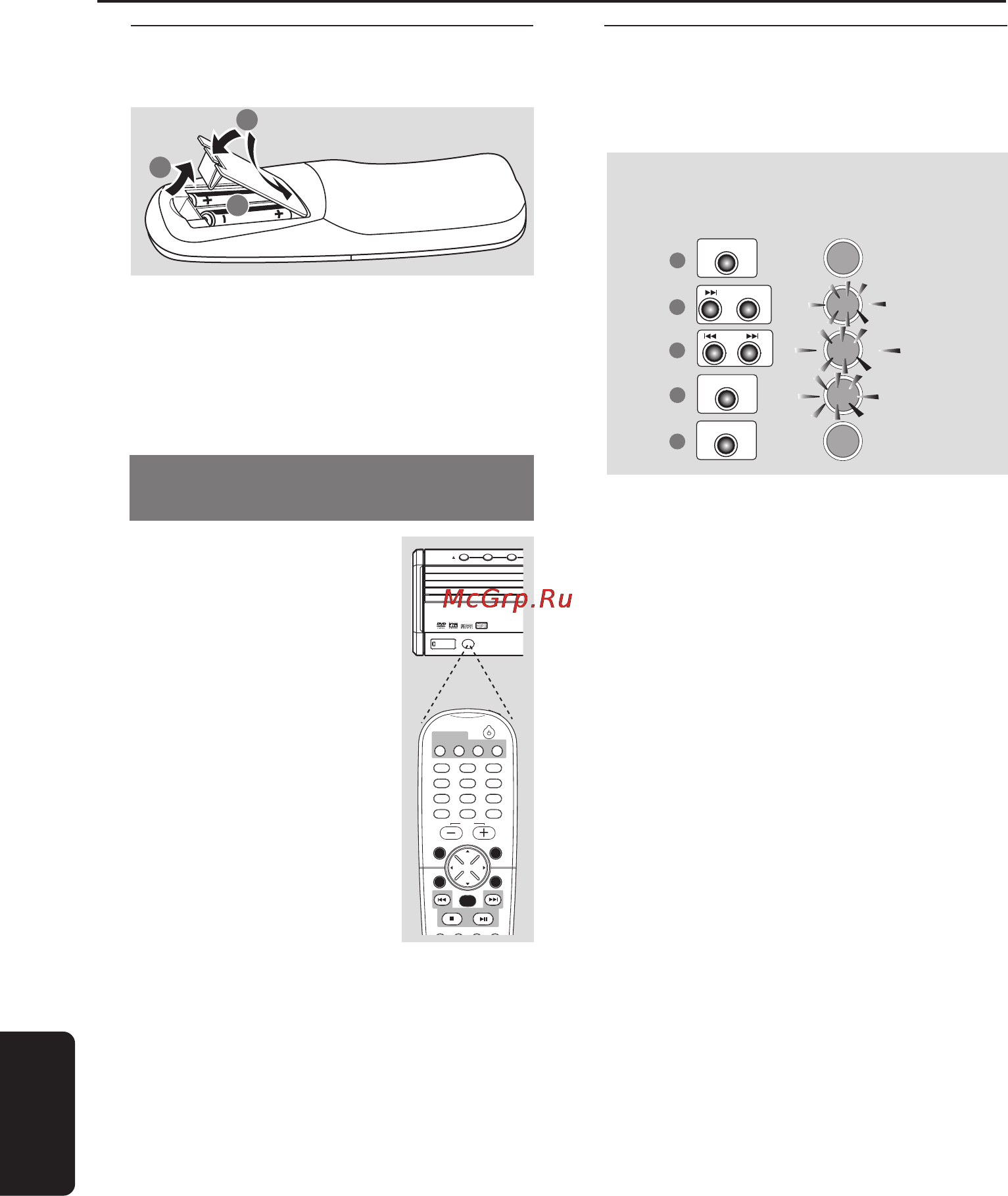 Philips MX5800SA [13/46] Первые шаги