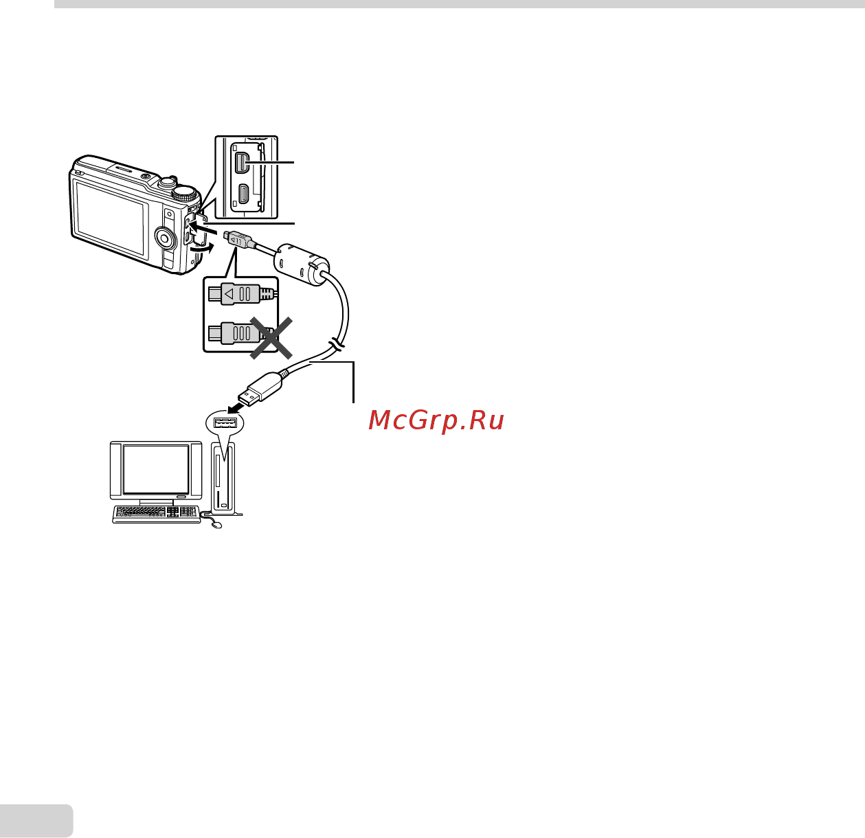 Olympus SH-50 iHS Silver  [52/85] Подключение к компьютеру