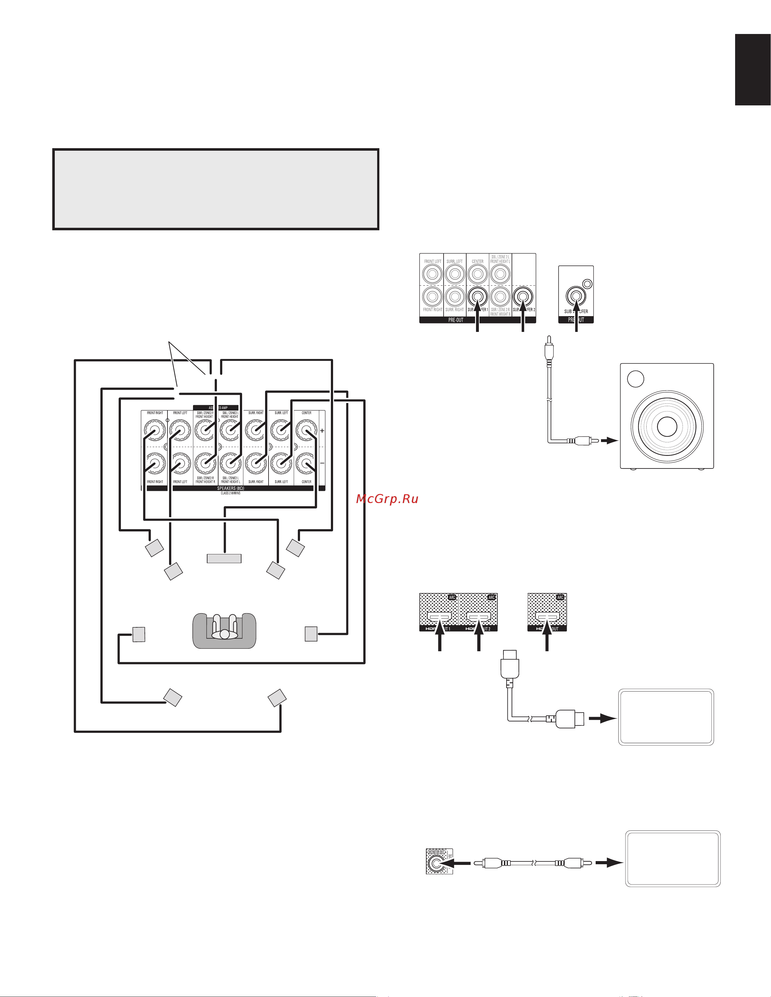 Harman/Kardon AVR 2700 [17/63] Выполнение подключений