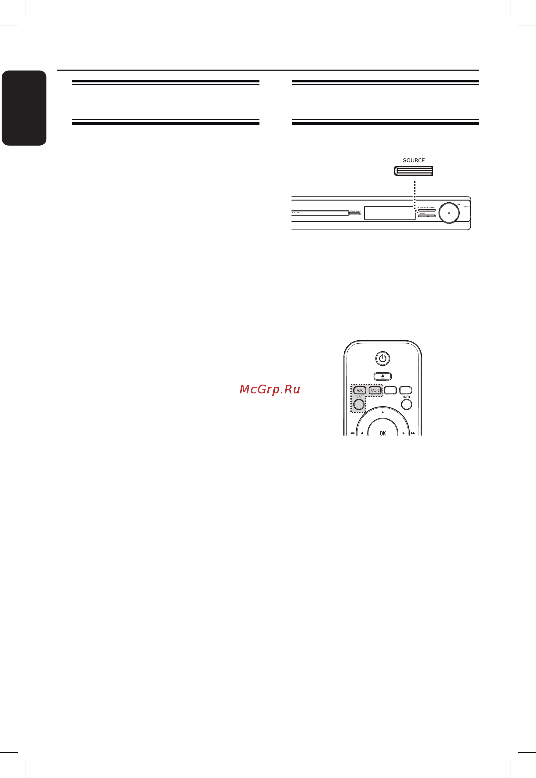 Philips HTS3011 [16/52] Начало работы