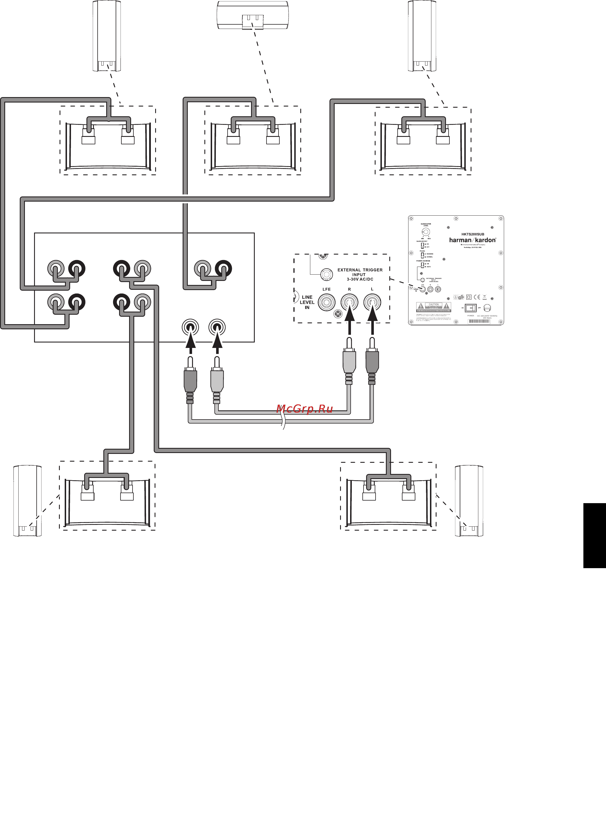 Harman/Kardon HKTS 30 [9/12] Центральный правый фронтальный
