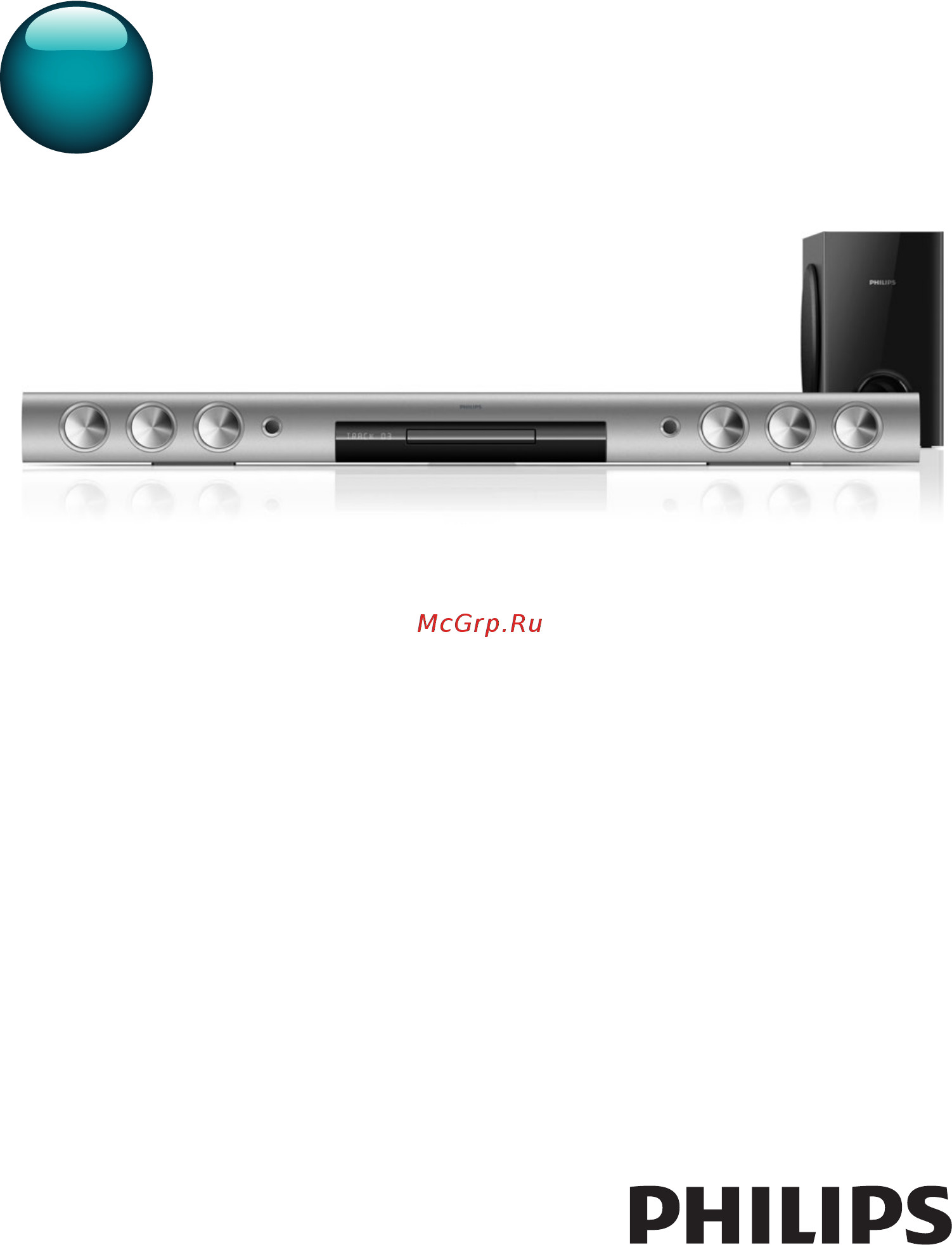 Philips SOUNDBAR HTB5141K Инструкция по эксплуатации онлайн