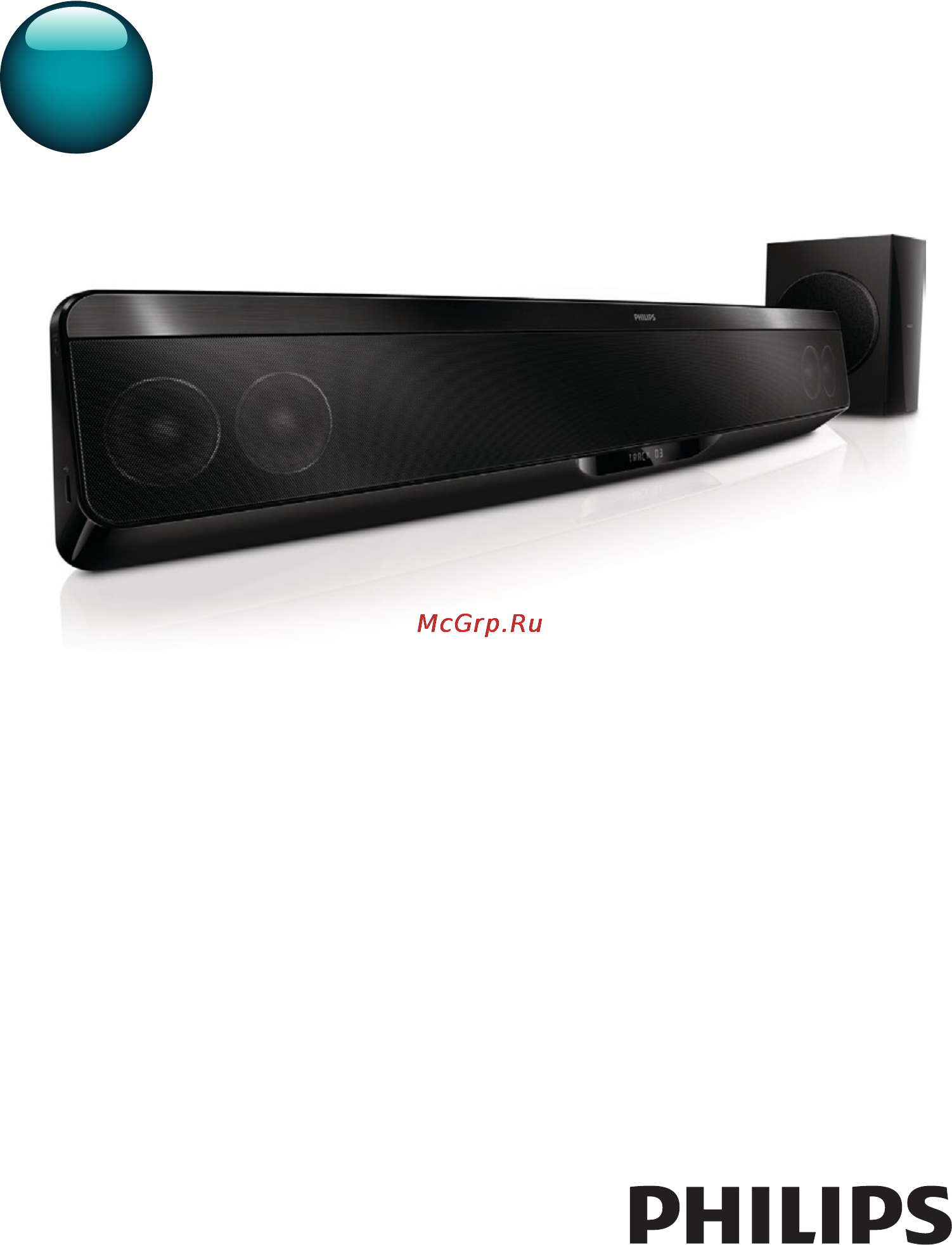 Philips SOUNDBAR HTB7150K Инструкция по эксплуатации онлайн