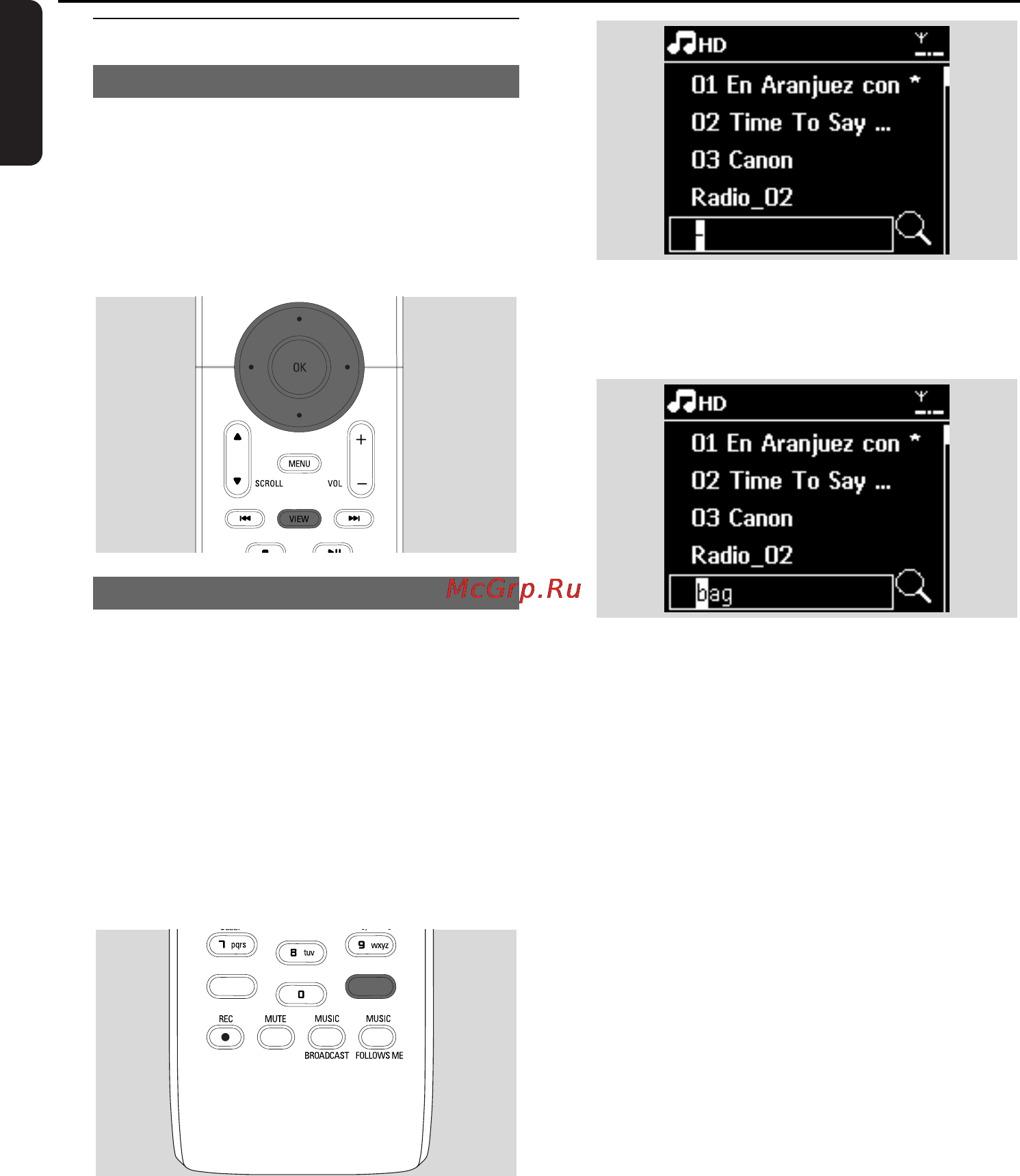 Philips WACS7000 [32/69] Selecting and searching
