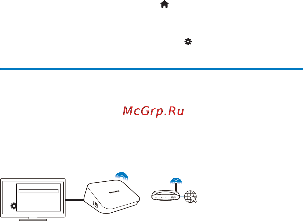 Philips HMP2000 [11/28] Подключение к интернету через сеть wi fi
