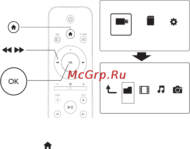 Philips HMP3000 [16/39] Просмотр файлов