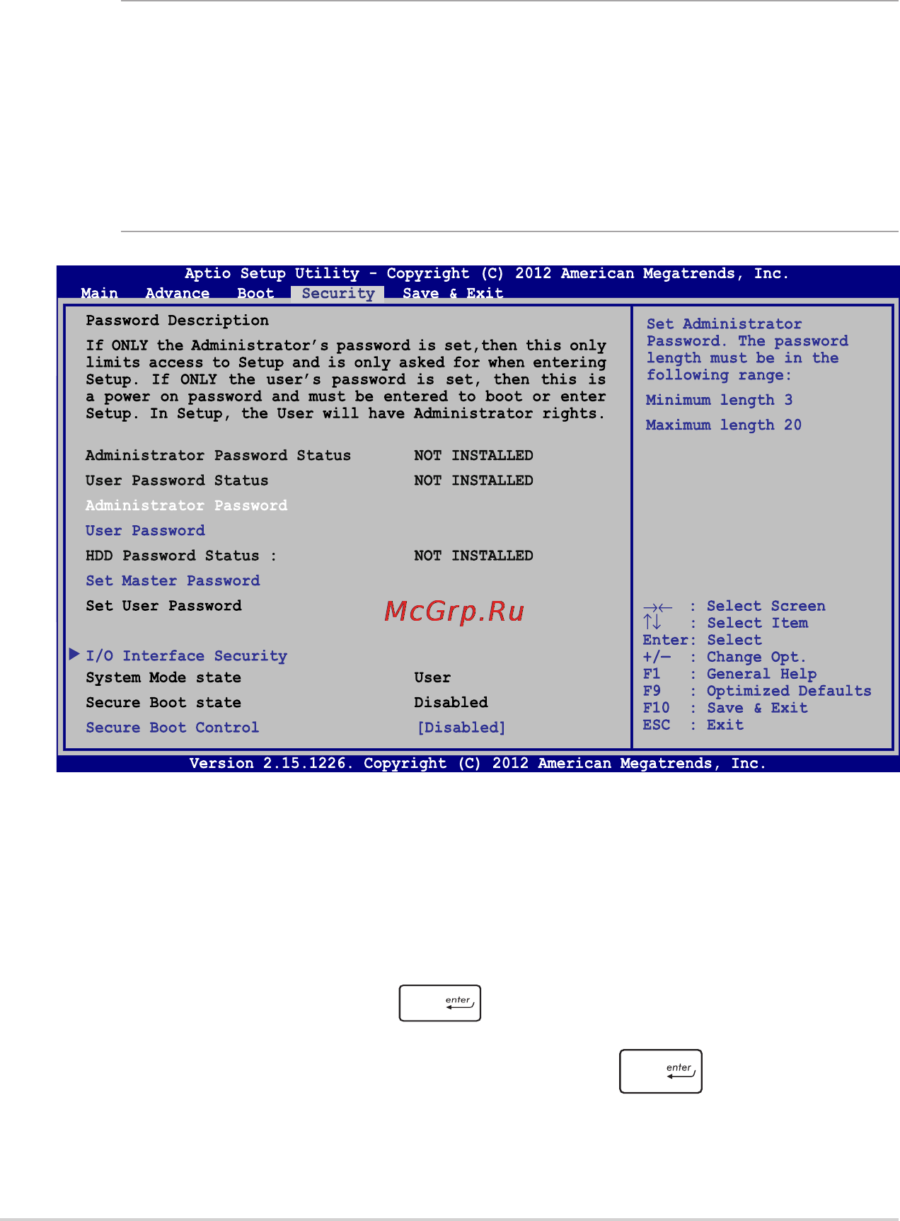 Asus S550CB-CJ064H [76/118] Security