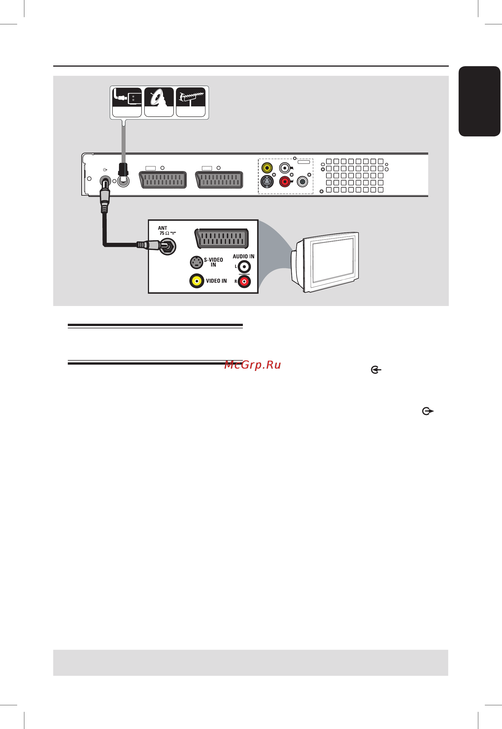 Philips DVDR3450H [15/84] Шаг i основные подключения