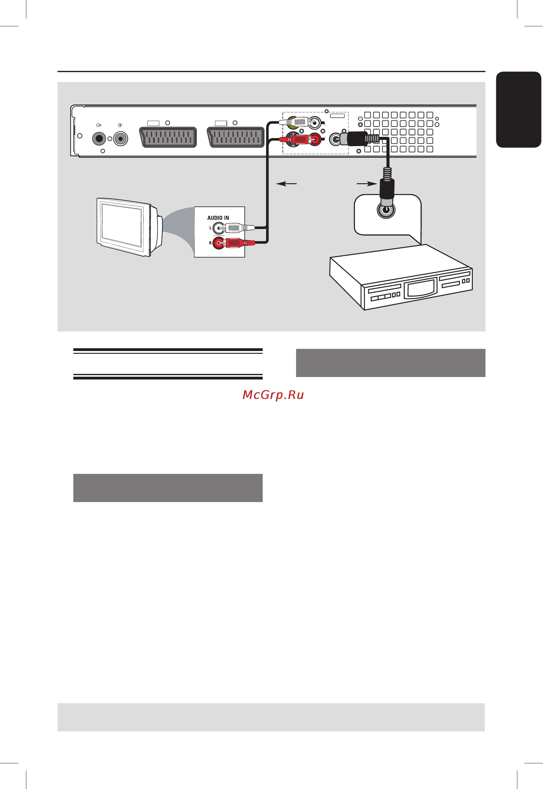Philips DVDR3450H [17/84] Шаг i основные подключения