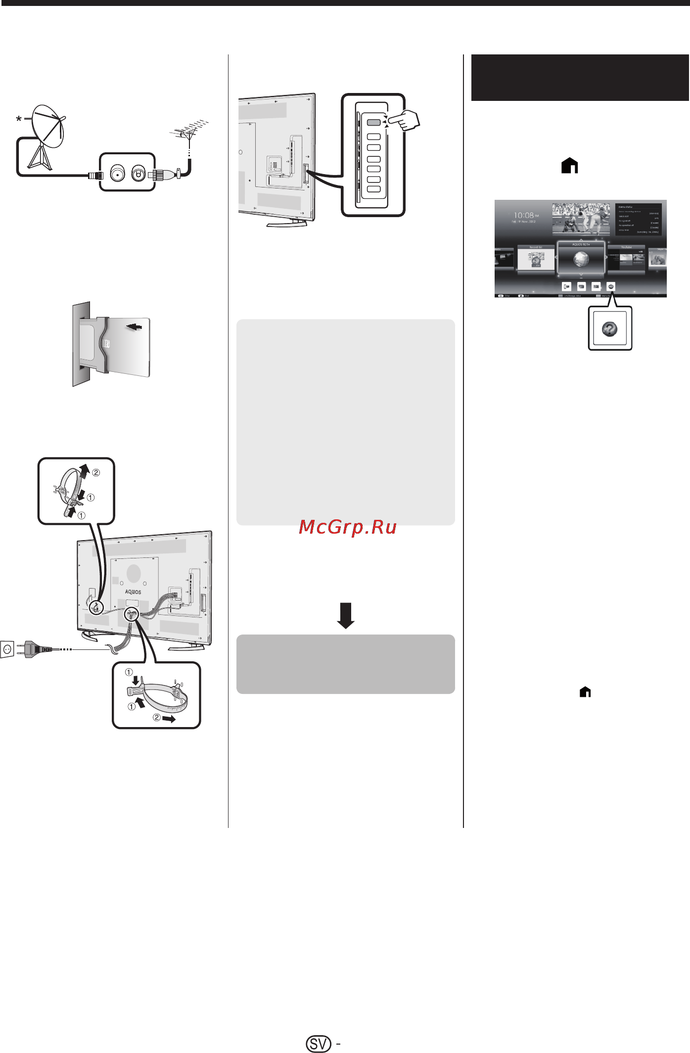 Sharp LC-60UHD80R [26/60] Grundinstallation