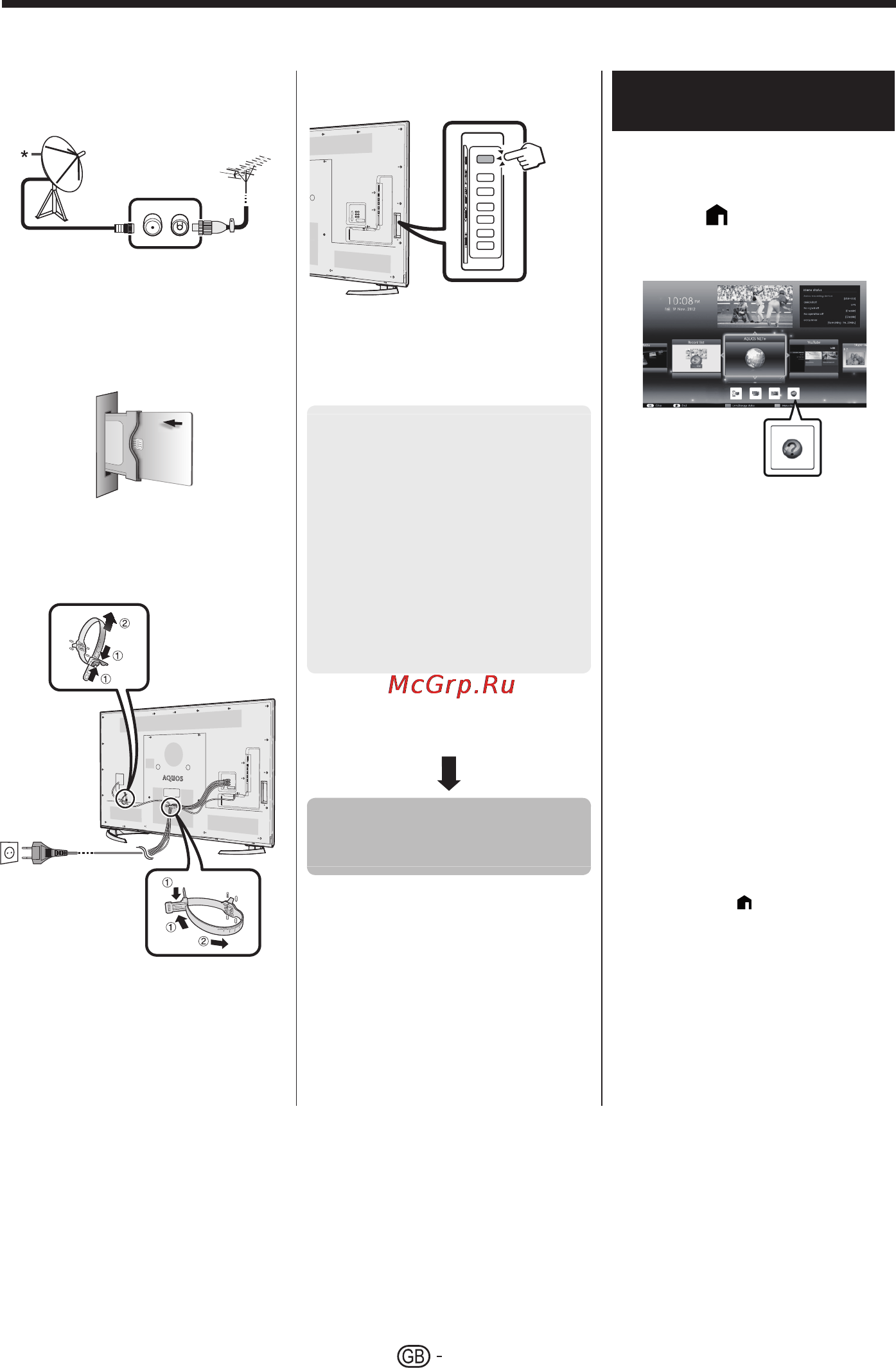 Sharp LC-60UHD80R [6/60] Initial installation