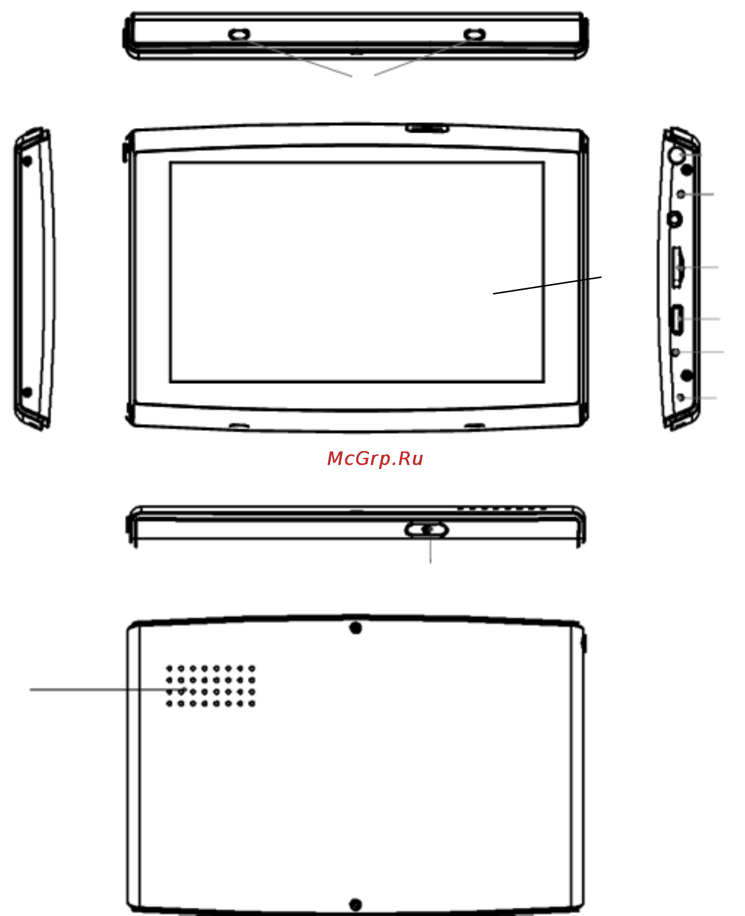 Explay ND-52B [6/22] Описание кнопок устройства
