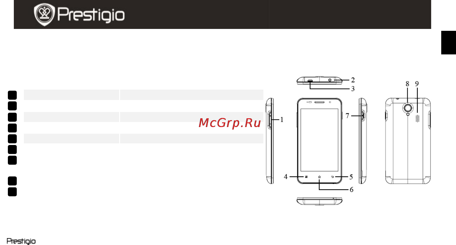Prestigio MultiPhone 4322 DUO PAP4322 Инструкция по эксплуатации онлайн
