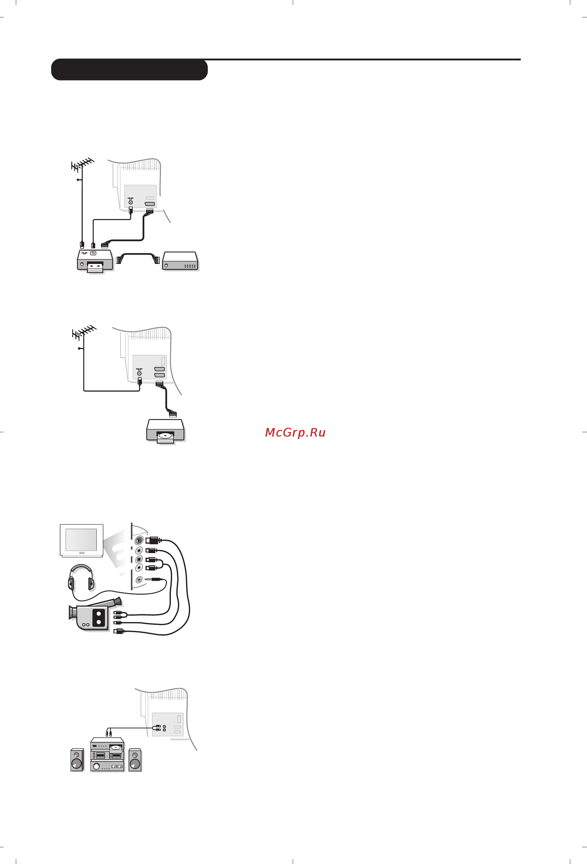 Philips 28PW6618 [21/84] Raccordements