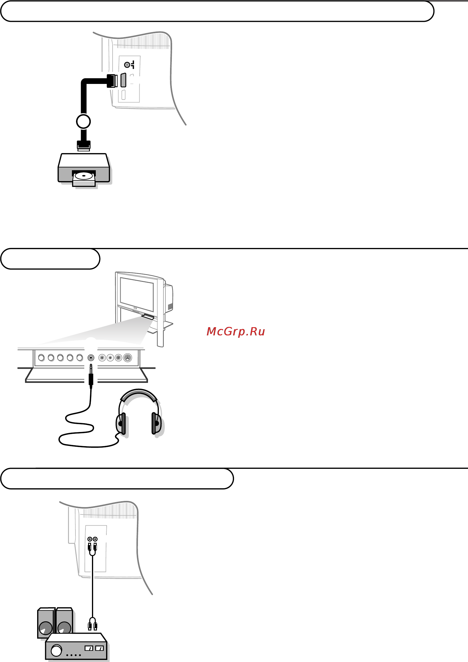 Philips 32PW9586 [30/38] Подключение дополнительного борудования