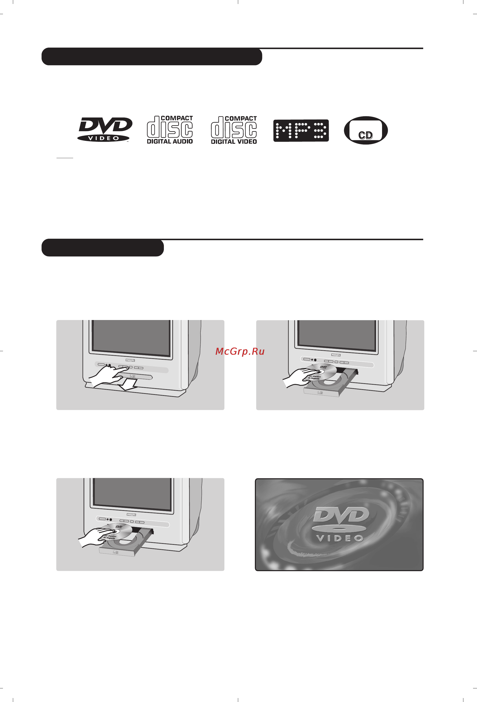 Philips 14PT6107 [9/112] Inserting a disc