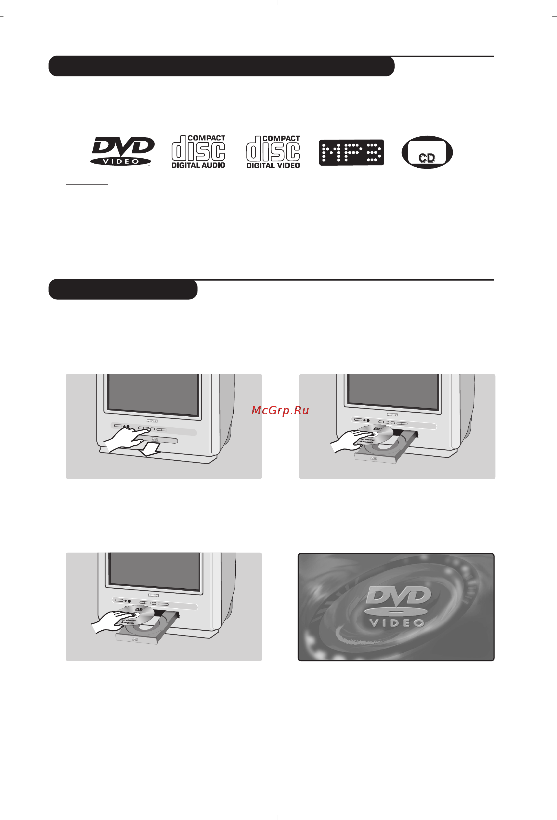 Philips 14PT6107 [93/112] Použitie integrovaného dvd prehrávača
