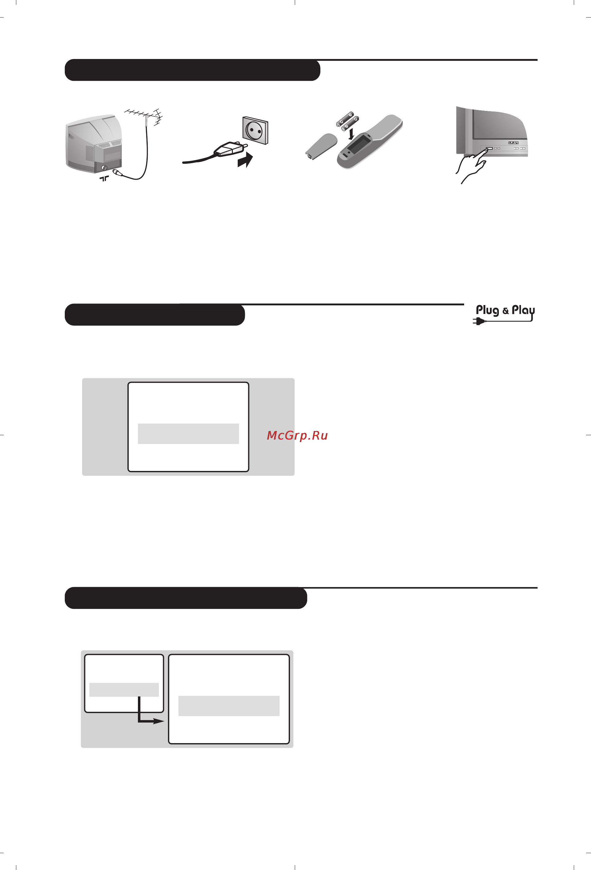 Philips 14PT1356 [18/64] Hurtig installering